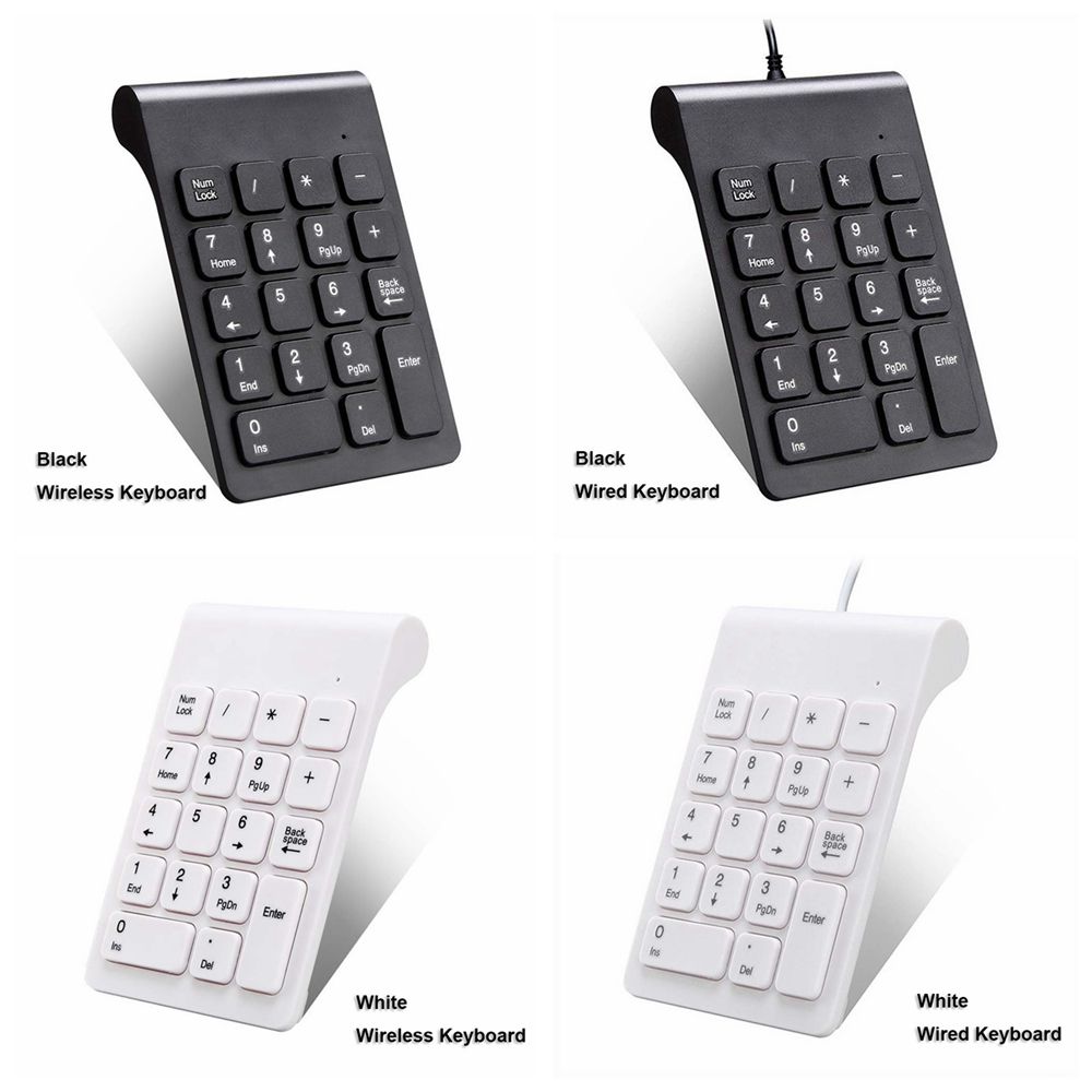 Portable Ultra-Thin Wireless 18 Keys Numeric Keypad Number Pad Digital Keyboard For Laptop PC Notebook Desktop