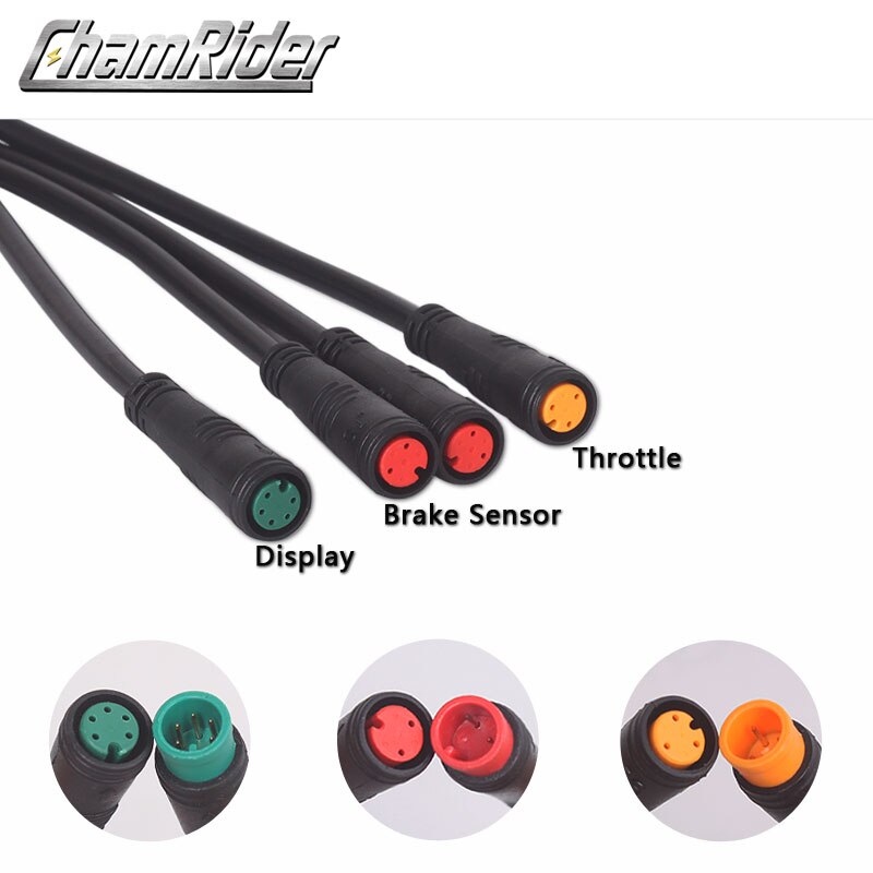 Vanntett kabel for elektrisk sykkel julet 1 to 4 hovedkabel