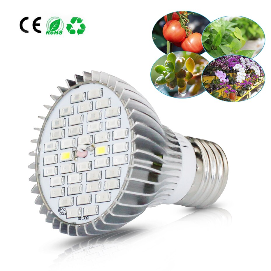 E27 Led Grow Light voor Planten 30W 50W 80W Full Spectrum 220V Ultraviolet Plant Lamp Groeiende lamp voor Indoor Bloem Zaailing