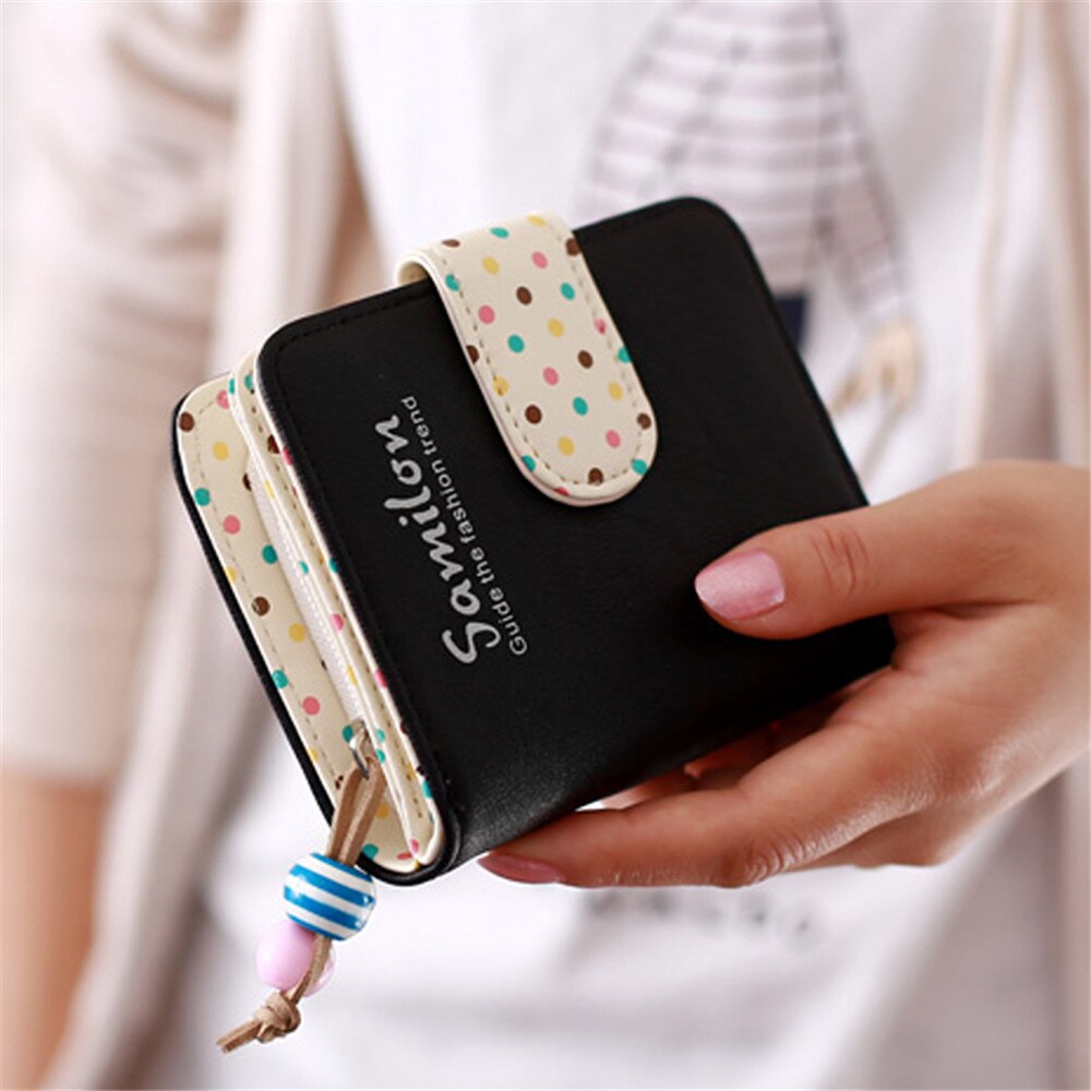 ISKYBOB Cool Men PU Leather ID credit Card holder Clutch Bifold Coin Purse Wallet Pocket: black