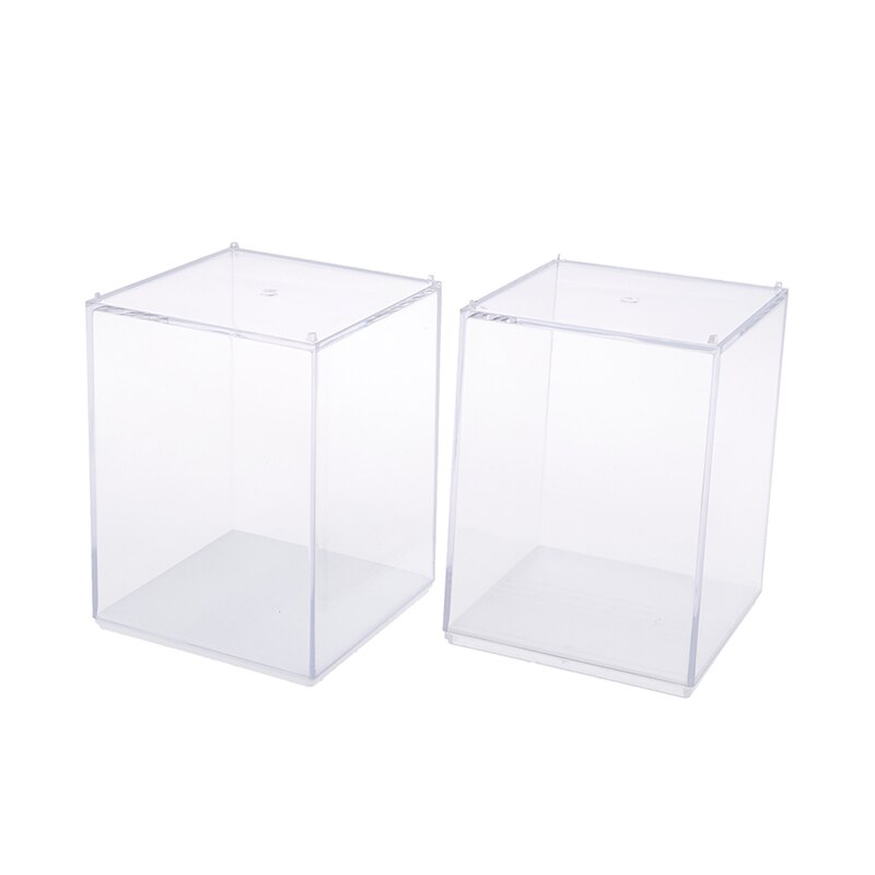8*8*10CM Acrylic Display Case Self-Install Clear Cube Box UV Dustproof Basketball Toy Figures Collectibles Protection 1Pc