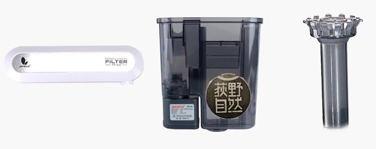 110v 220v External hang on Power filter transparent aquarium fish tank surface skimmer function mini nano