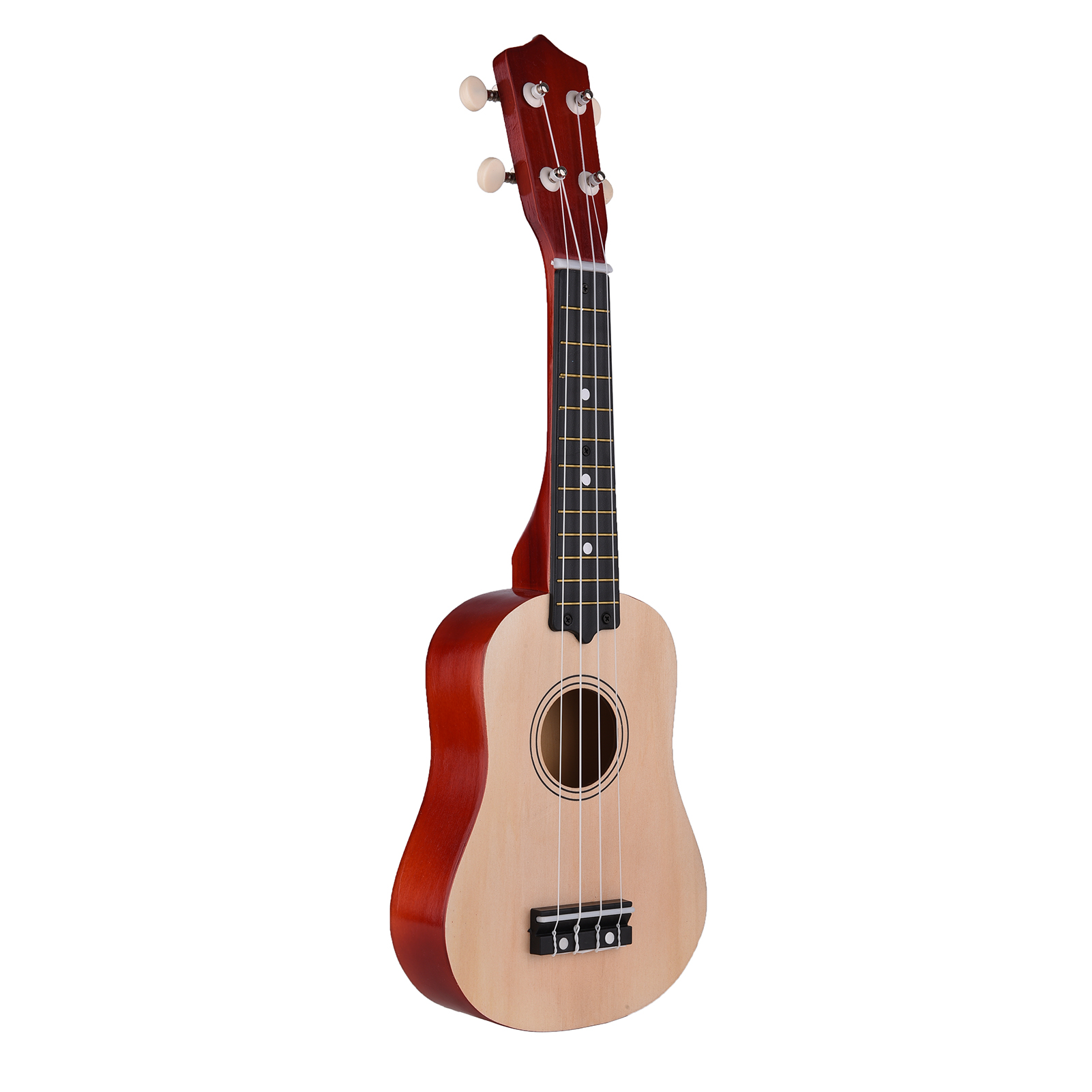 muslady 21-inch Ukulele 4 Strings Ukulele Small Guitar Bass Wooden Musical Instrument Kids Beige Stringed instruments