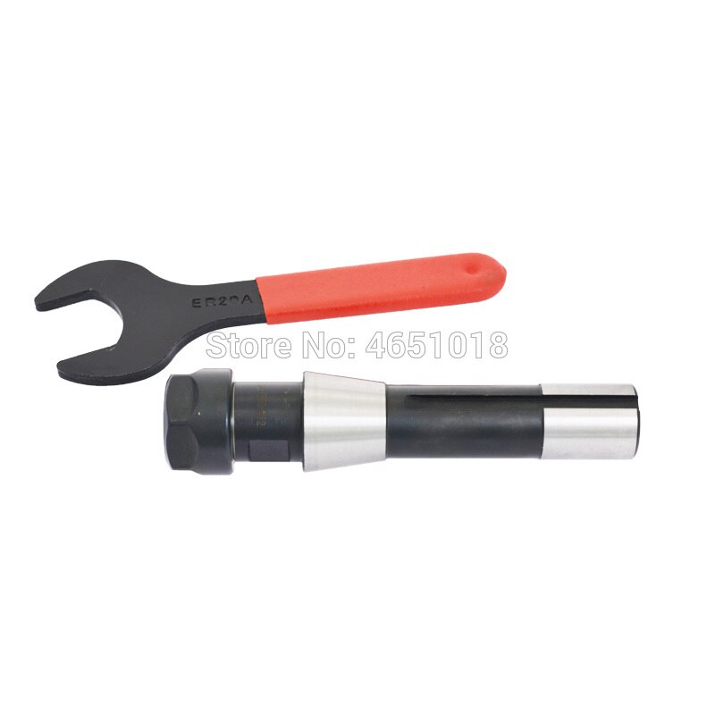 Tourelle fraiseuse axe R8 poignée de fraisage queue conique R8 ER16 ER20 ER25 ER32 ER40 M12 7/16 clé incluse