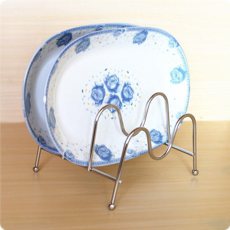 Kitchen Organizer Pot Lid Rack Iron Metal Spoon Holder Pot Lid Shelf Cooking Dish Rack Pan Cover Stand Kitchen Accessories