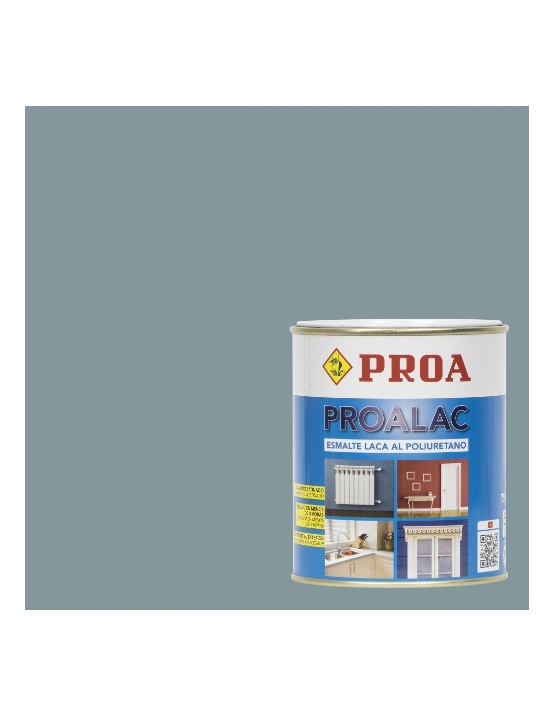 Laque émail Proalac gris moyen ral 7042