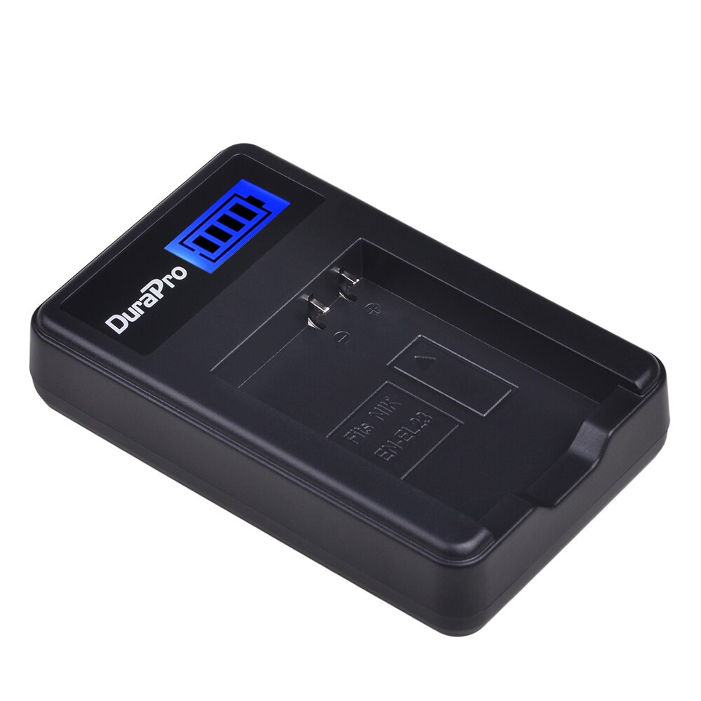 DuraPro-Batería de ion de litio recargable, EN-EL23 EN EL23, 1850mAh, 3,8 V, Cargador USB con LCD para cámara Nikon COOLPIX P600, S810c, P900, P610