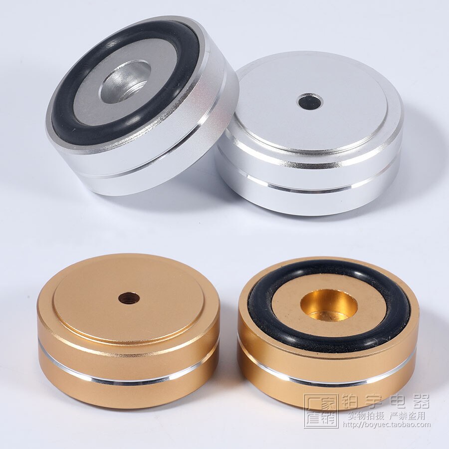 4pcs 40 * 16mm aluminum alloy audio speaker shock absorber foot pad amplifier amplifier foot CD player shock absorber foot pad