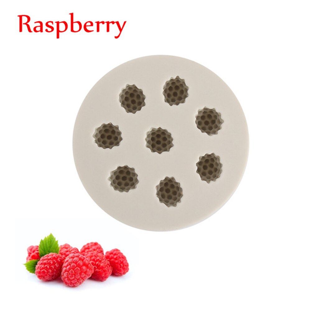 Silicone Blueberry Raspberry Shape Cake Mold Kitchen Sugar Baking Mold Craft Fondant Cake Decorating Tools Chocolate Pastry Tool: Raspberry