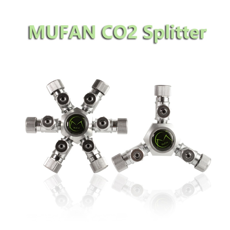 Mufan Delicate 3-Way 6-Weg 2-Weg 4-Manier CO2 Splitter Aquarium Cilinder Multi -Ported Valve Co2 Aquarium