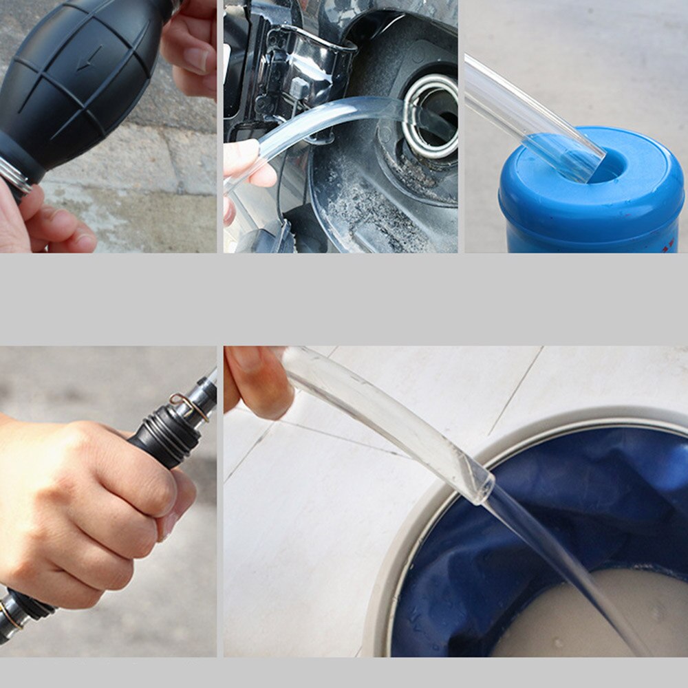 Universal Car Fuel Pump Gas Car fuel pump Gas Oil Pump Manual Hand Suction Pipe Pumping Durable For Liquid Petrol tuning