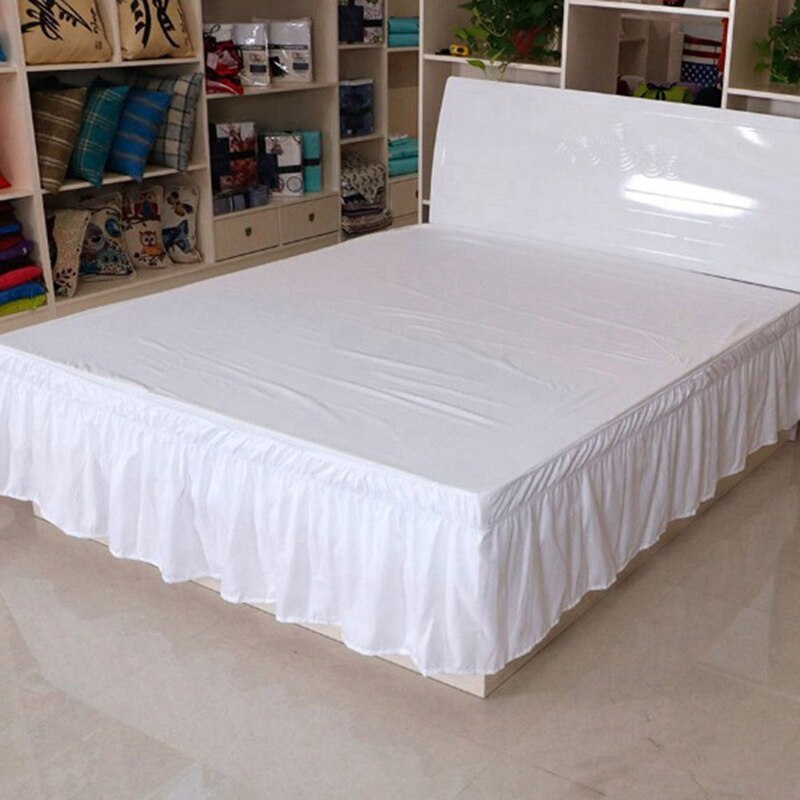 King / queen size seng nederdel hvide seng skjorter uden overflade elastik bånd single queen king let på / let off seng nederdele hjem: Vægt / 120 x 200cm