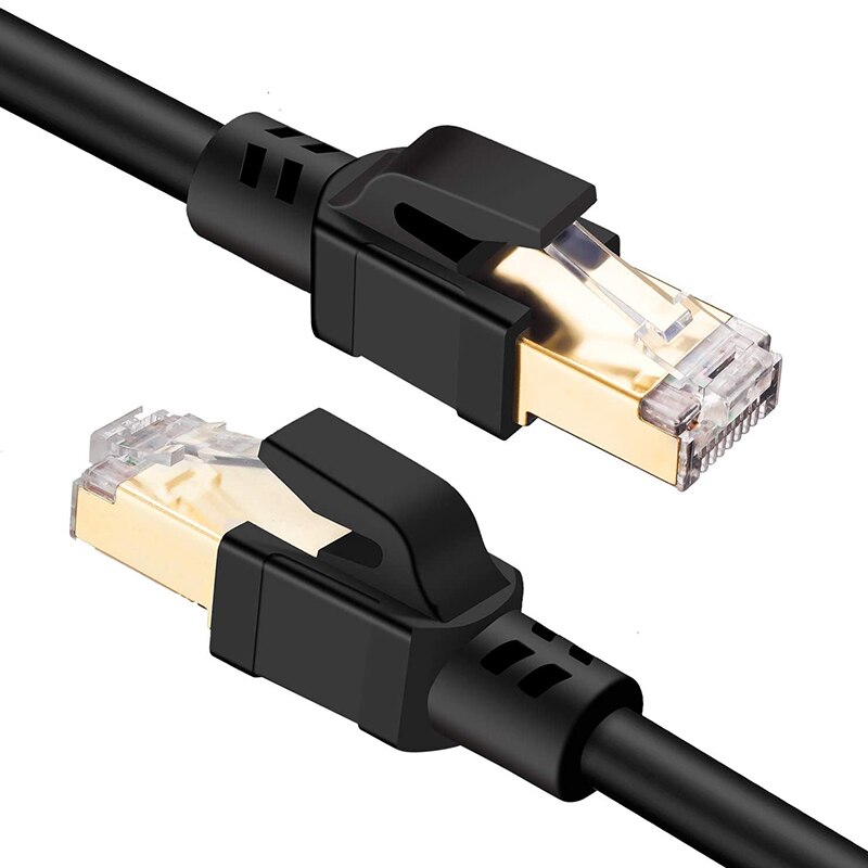 Cat8 Ethernet Cable 2000Mhz Super Speed Cat 8 RJ45 Network 25 / 40Gbps Lan Patch Cord For Router Modem PC RJ 45 Ethernet Cable