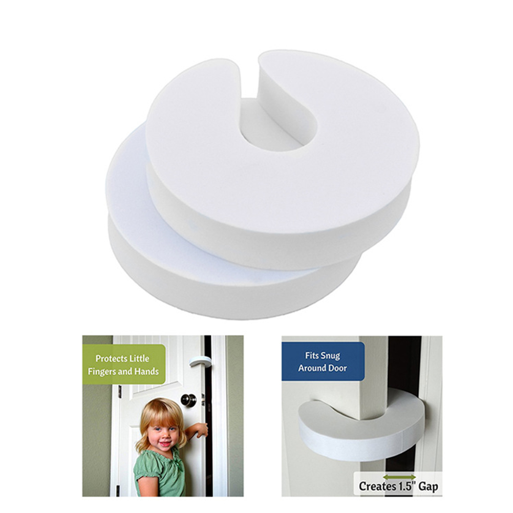 4PCS Soft Reusable C Shaped Door Baby Protector Safety Finger Guards For Cabinet Drawer Door Care Child Finger Protector #20