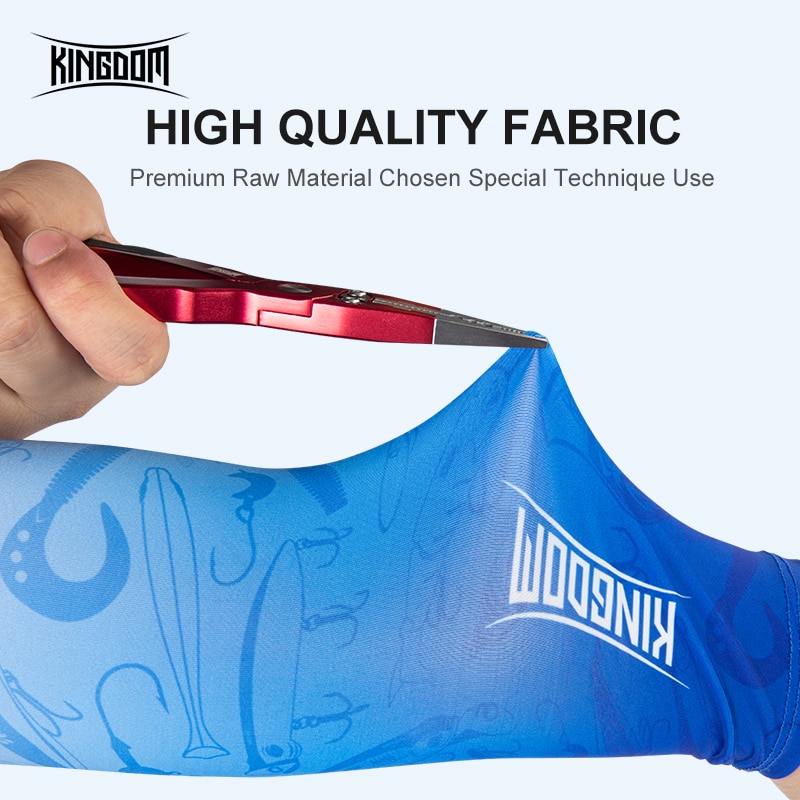 Reino de seda gelo braço de pesca mangas uv sol ao ar livre proteção respirável homem mulher braço mangas esportes ciclismo pesca vestuário