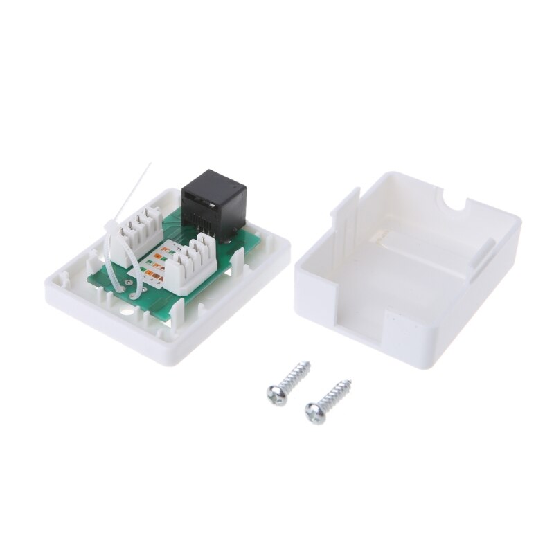 Cat6 RJ45 8P8C Utp Afgeschermde Enkele Poort Desktop Mount Box