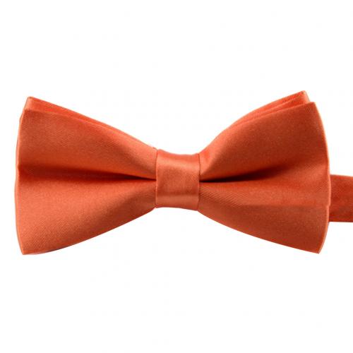 Baby kinderstropdas effen kleur verstelbare stropdas strik feest fotografie rekwisieten elastische kleurrijke vlinder satijnen feest accessoire: Oranje