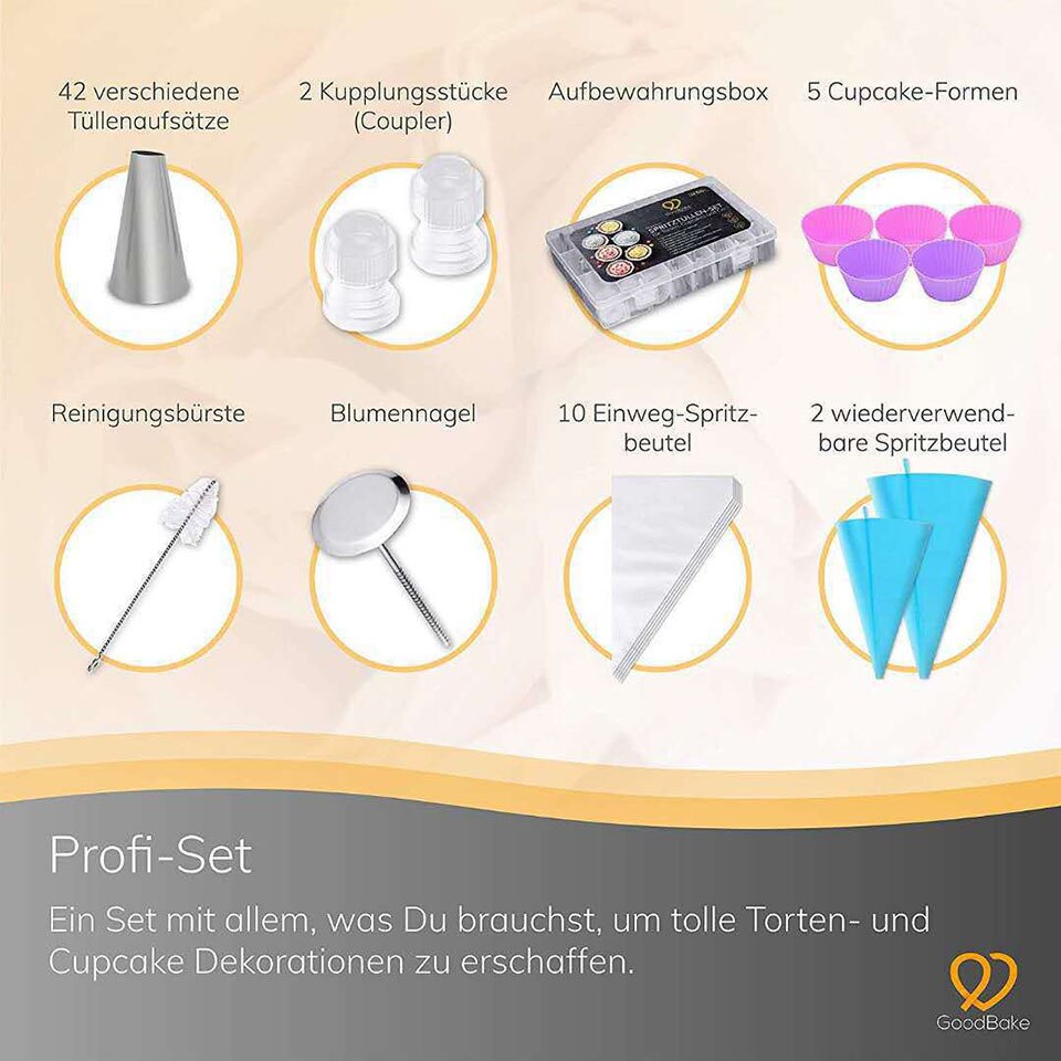 74Pcs Cake Decorating Tools Kit Baking Supplies Icing Tips Pastry Bags Smoother Piping Nozzles Cake Cup With Box