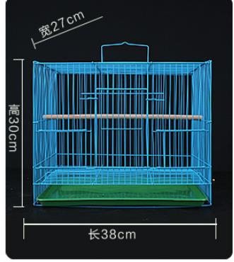 Bird cage pigeon cage tiger parrot wen bird myna white-eye lark bird cage large oversized breeding home: 38x30x27cm  2