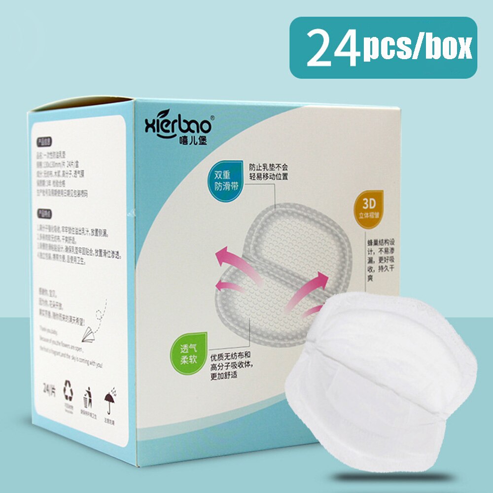 24 pcs 100 pcs Disposable Breast Pad Breastpad Anti-overflow Breast Pad: 24 pcs