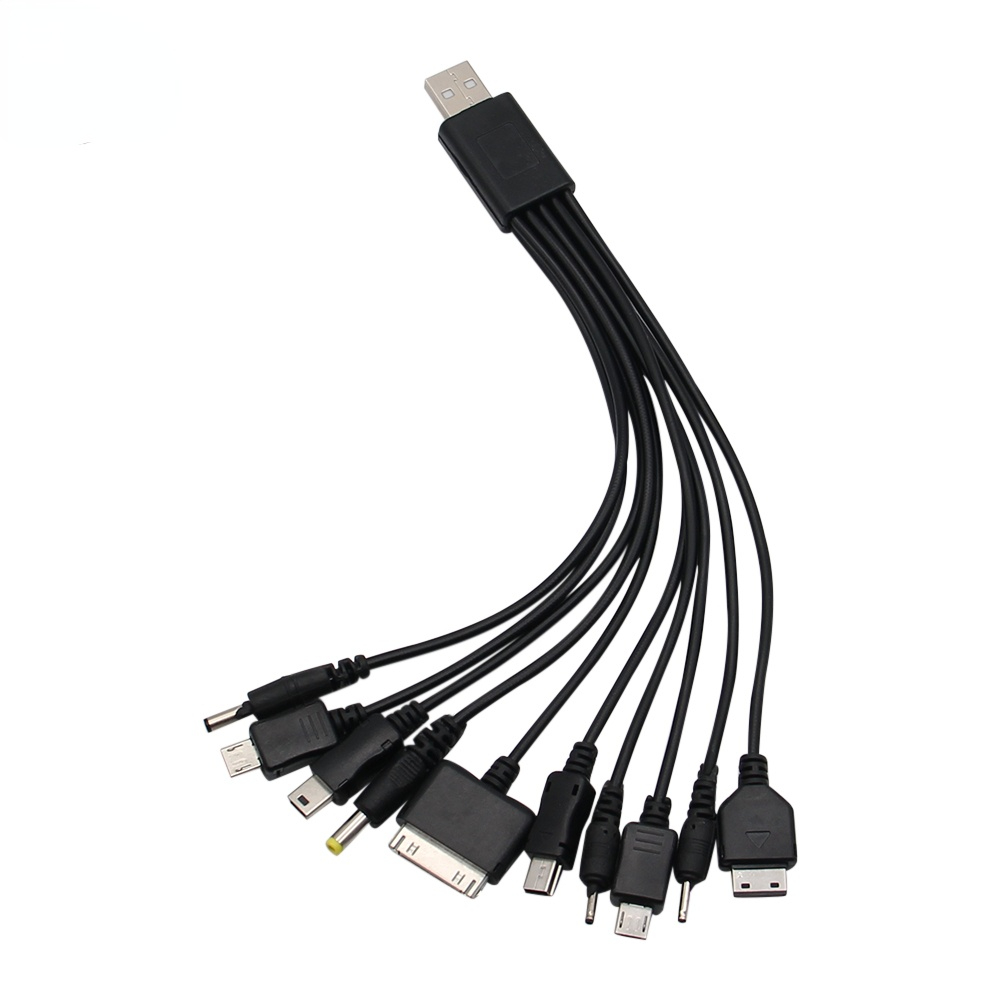 Câble Micro USB 10 en 1 pour chargeur multiple, 1 pièce, cordon pour téléphone portable, LG KG90, SAMSUNG, Sony,