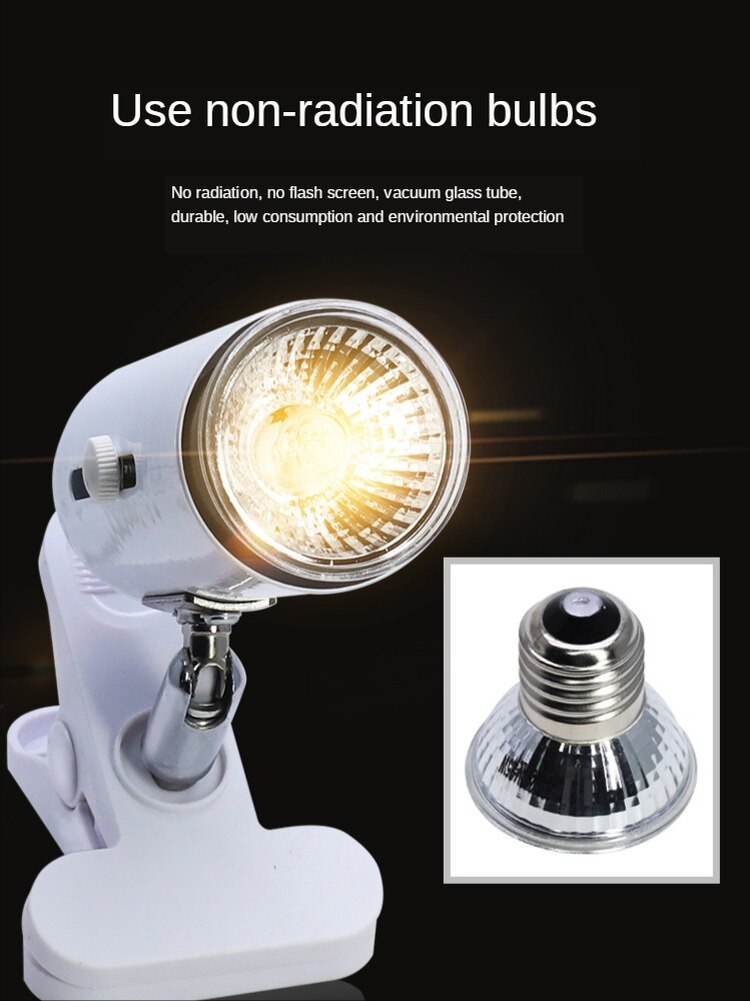 Tortoise Tanning Lamp Full Spectrum Sun Lamp Uvb Turtle Tank with Uva Heating Calcium Bulb Climbing Pet Back Photo Three In One