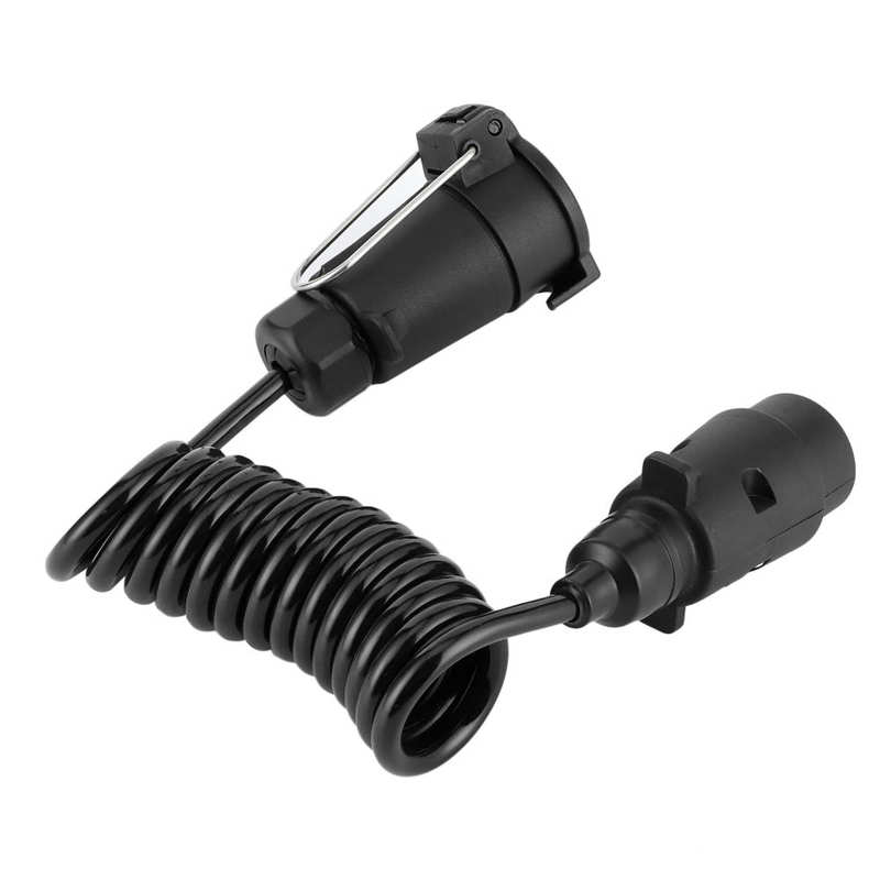 2M Lente Kabel Cord 7Pin Trailer Plug Socket Adapter Bedrading Connector Voor Caravan