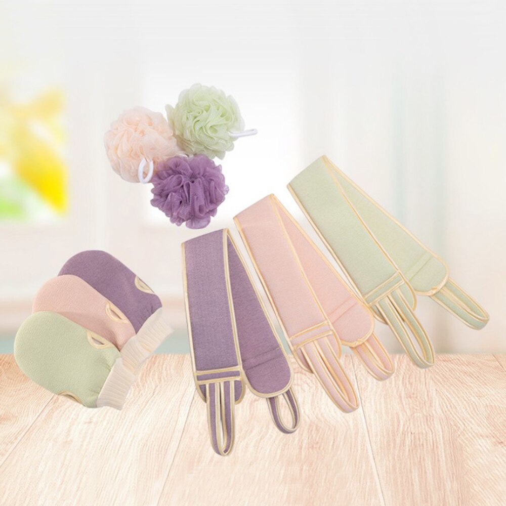 Back Strip Bath Ball Bath Towel Scrub Thickening Suit Rubbing Back Mud Peeling Body Scrubber Bathroom Clean Skin Brushes