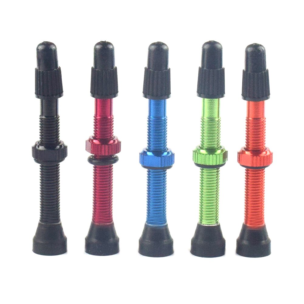 2 Stuks 60Mm Aluminium Stuurpen Franse Presta Ventiel + Tool Voor Mtb Racefiets Fiets Tubeless Band Band fietsen Accessoires