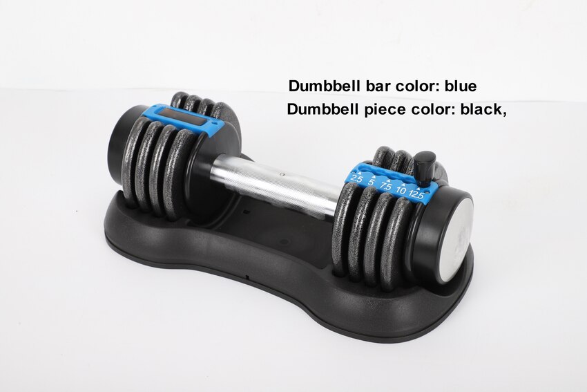 Weight Adjustable Dumbbell Fitness Workouts Dumbbells Tone Your Strength And Build Your Muscles 12.5lbs: blue black