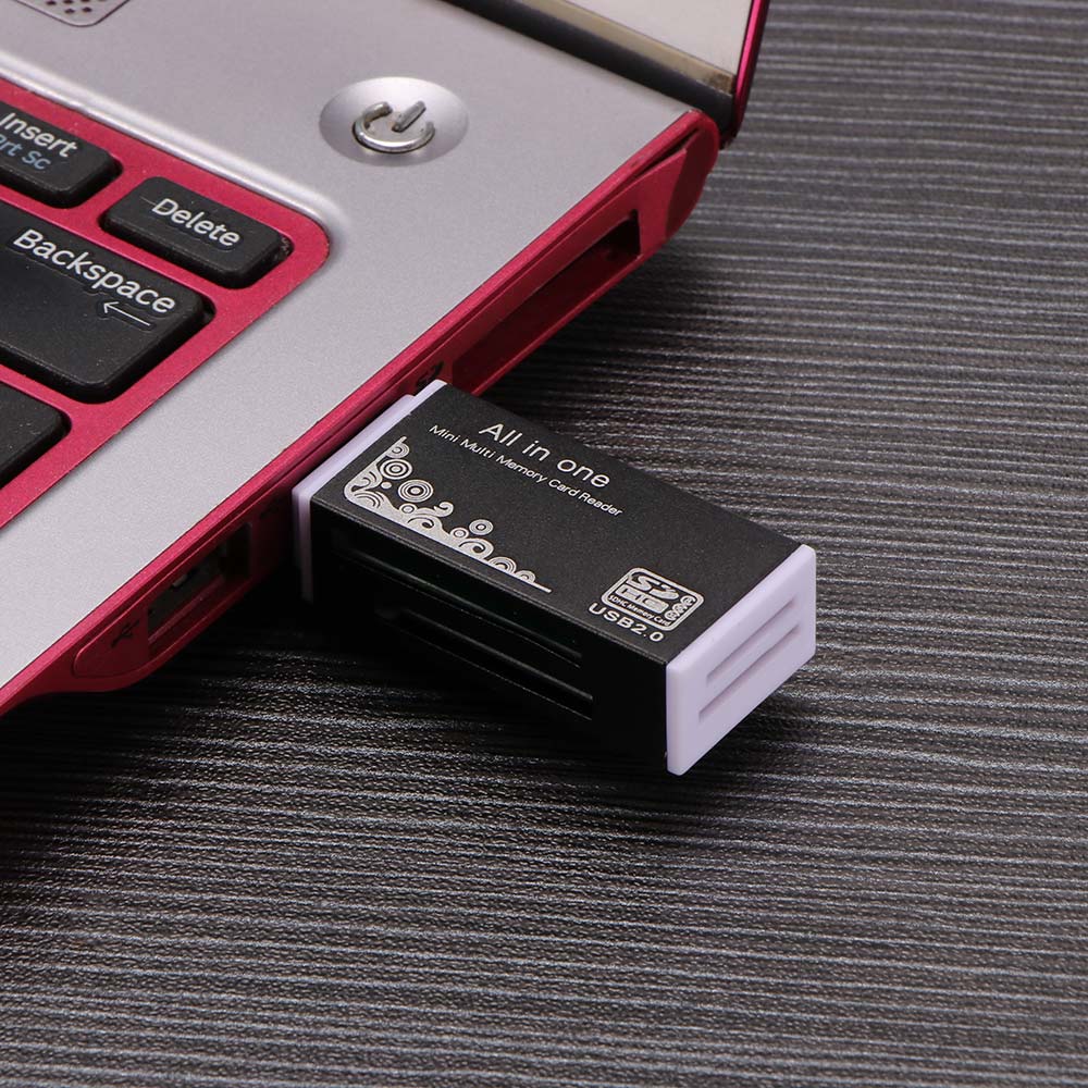 Pro duo geheugenkaartlezer adapter 4 in 1 usb 2.0 micro sd/tf sdhc mini kaartlezer kleur willekeurige mini kaartlezer