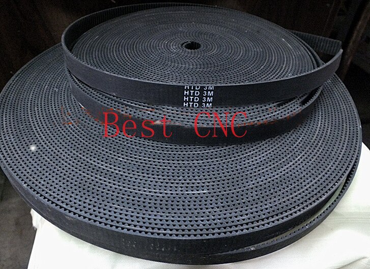 6meters HTD 5M timing belt width 9mm 12mm 15mm Arc tooth pitch 5mm Synchronous rubber open ended pulley CNC Engraving Machine