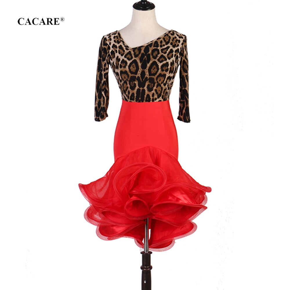 CACARE Vestido de baile latino para mujer gran venta Vestido flecos ropa de baile latino baile vestidos de baile Tango D0691 salón de baile: M