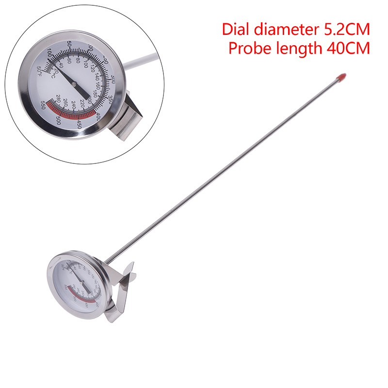1pc Küchengeräte Sonde Thermometer Milch Kaffee Lebensmittel Fleisch Messgerät Edelstahl Kochte mperatur messer: Schwarz