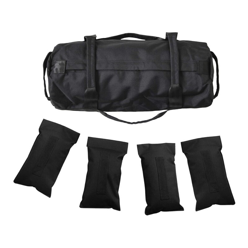 Sacos de arena de entrenamiento de alta resistencia para Fitness, bolsa de arena funcional para entrenamiento con pesas ajustables: Mezcla de color
