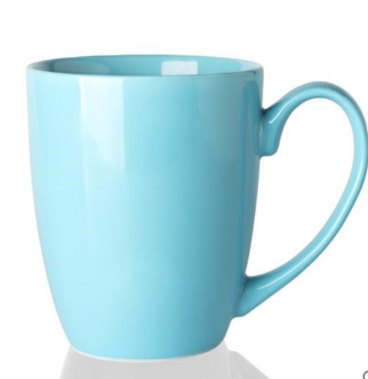 Tasses à café en porcelaine, en céramique, simples, colorées, pour le bureau, articles ménagers, couleur bonbon, pour le petit déjeuner, pour le lait: Sky Blue