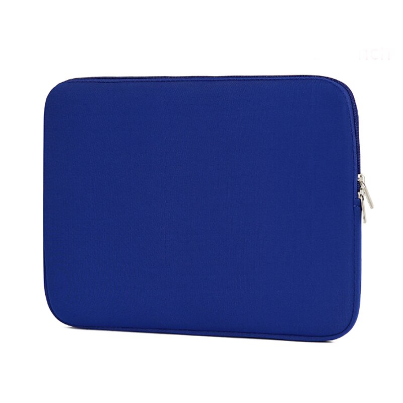 Draagbare laptop notebooktas dames heren computerzak 14 15.6 laptoptas draagtas voor macbook/notebook computerhoes hoes: Blauw / 15.6- inch