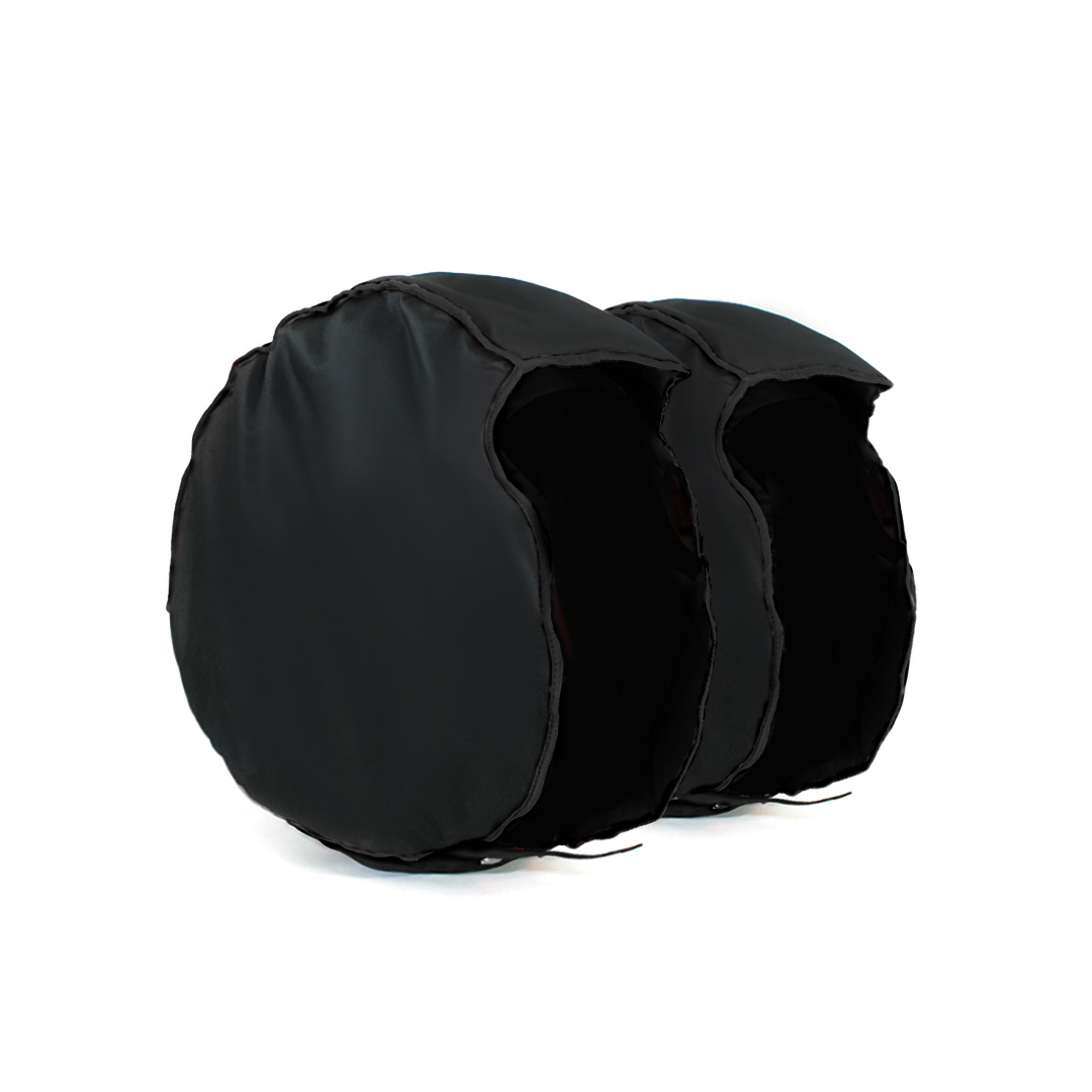 Voeg Katoen Dikker Tire Warmer Fasten Verwarming Windstop Motorfiets Band Cover Windscherm Warm Houden Voor &amp; Achter 17Inch Stof-Proof: All Black