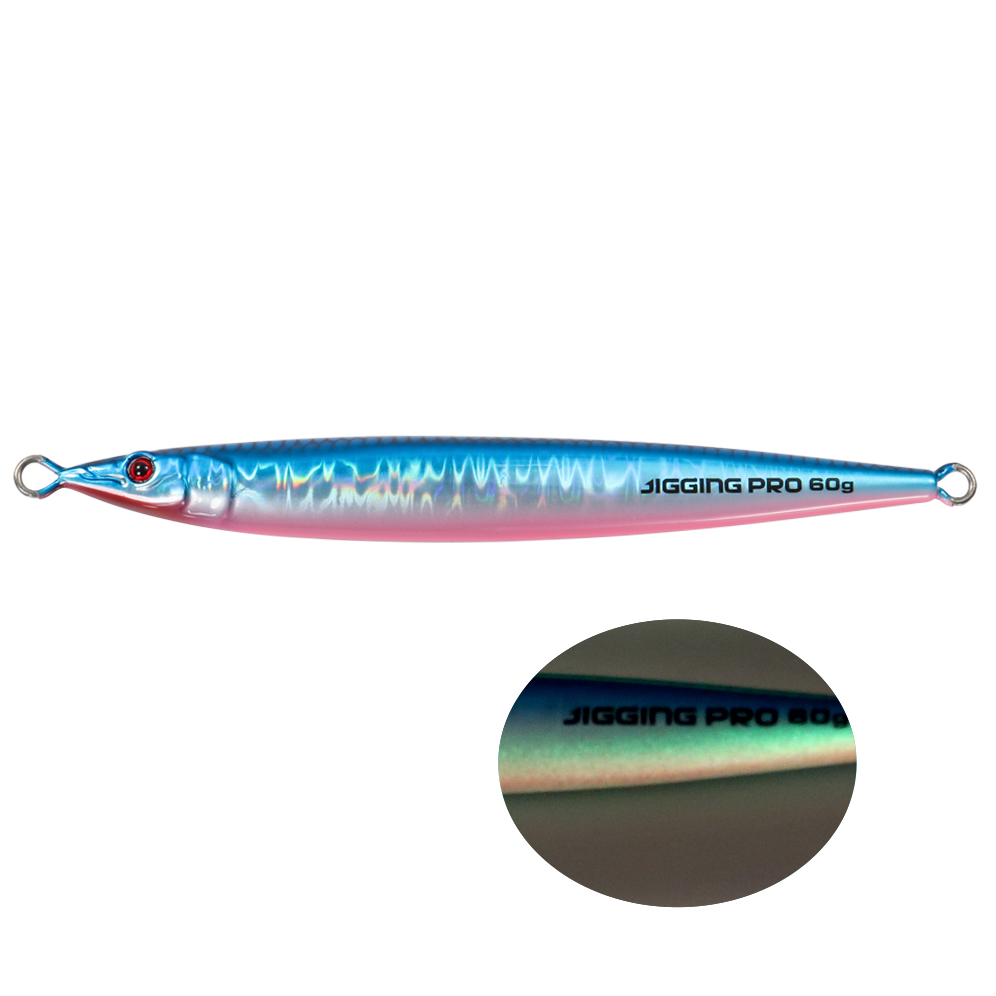 JIGGING PRO 60g 80g 100g Slow Jigging Lure Horizontal Fall Metal Jig Fishing Lure Saltwater Fishing Tackle: 120mm / SKY BLUE