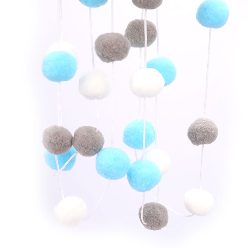 30pcs DIY Wool Felt Balls Round Poms DIY Handmade Craft Supplies for kindergarten Home room decor balls of wool Wall Ornament