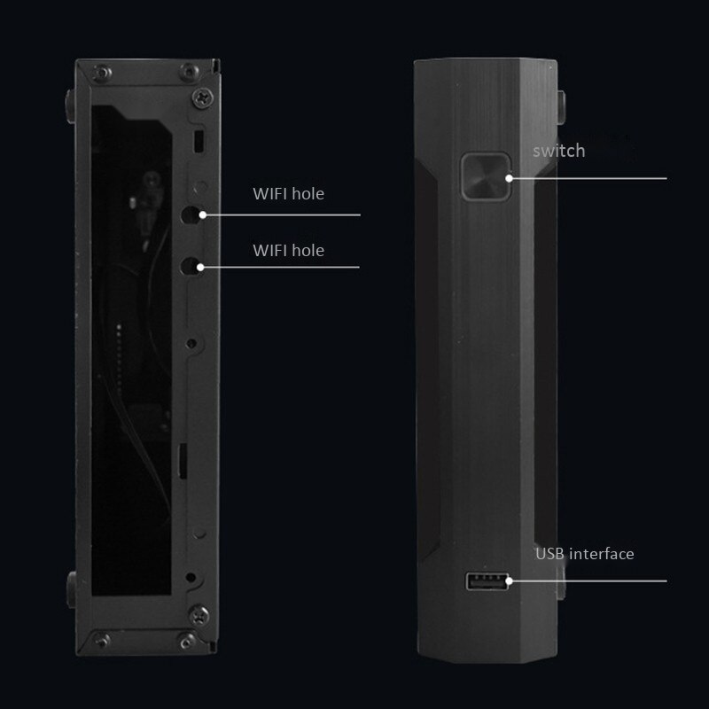 Thin Itx Mini Case HTPC Home Theater Horizontal Itx Enclosure SECC PC Computer Cabinet Mini-Atx Gaming Desktop Chassis