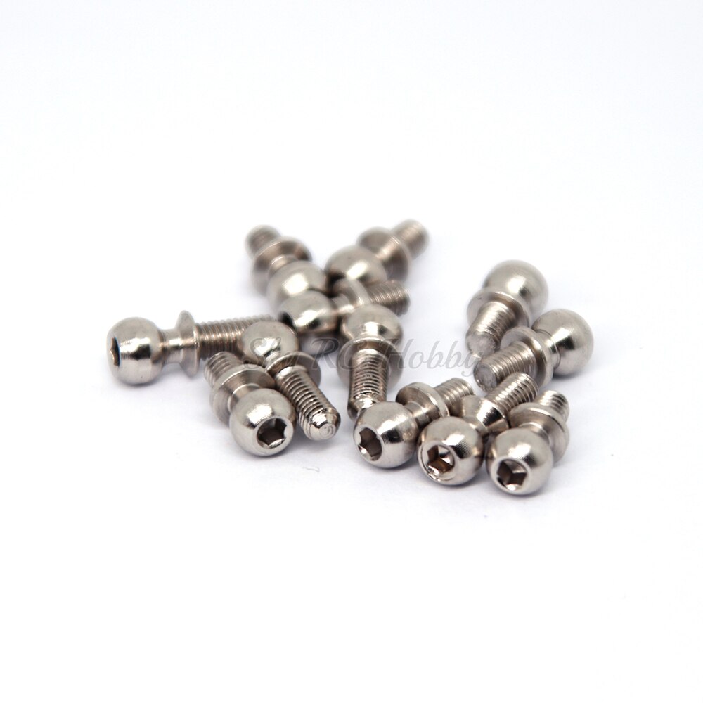 12 st/lot kulhuvudskruv  m3*4mm m3*7mm för wltoys 1/14 144001 124016 124017 124018 124019 rc bilreservdelar uppgraderingsdelar