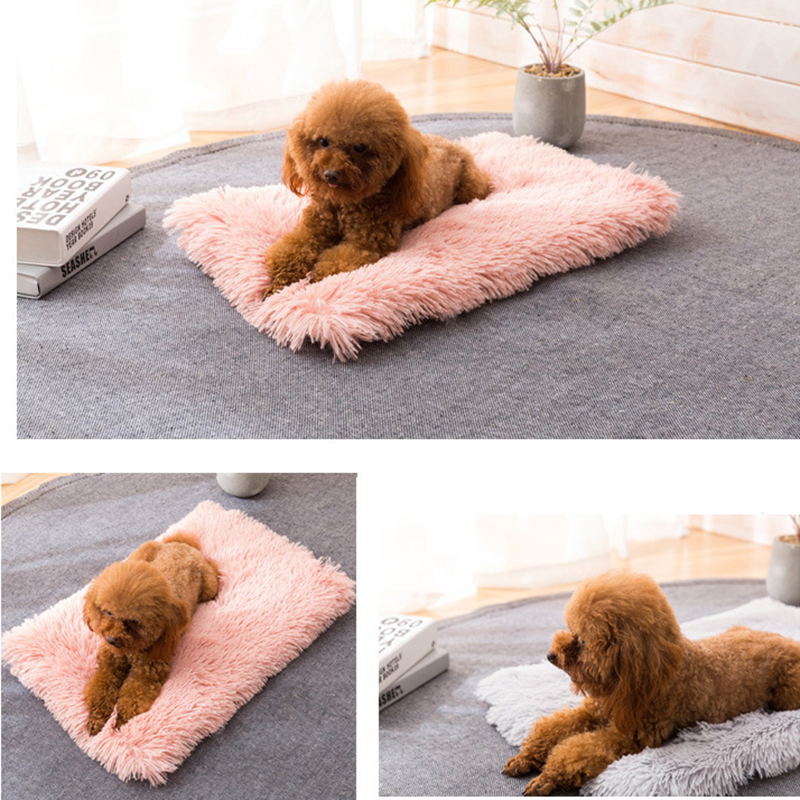 Pluizige Lange Pluche Hond Deken Mat Winter Hond Bed Mat Pet Kussen Soft Warm Puppy Kat Slapen Deken voor kleine Grote Honden