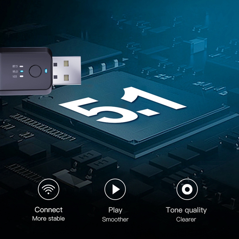 FM Transmitter Car Wireless Bluetooth 5.0 Radio Modulator Car Kit Handsfree Audio Adapter No Delay NO Noise Accessories