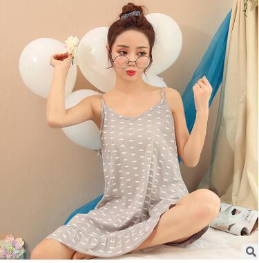 arrived women lovely sleepwear women's cotton slips M-XXL