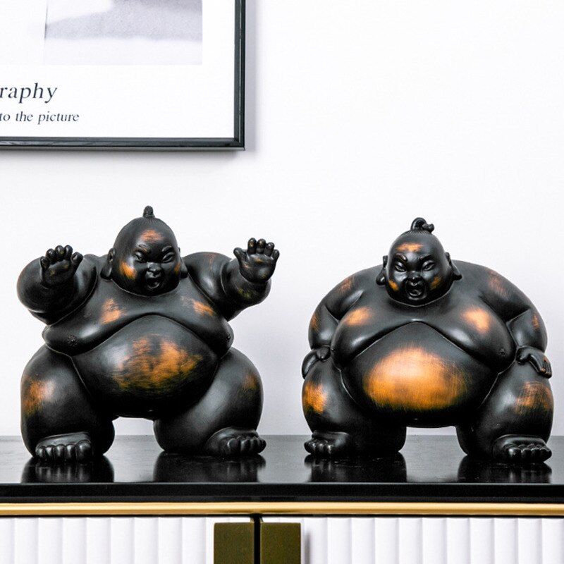 Sumo – décoration créative artisanale en résine, décoration de Restaurant japonais, créatifs pour la maison
