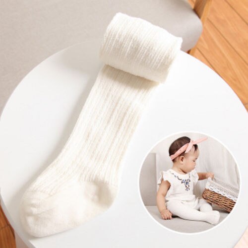 6 cores do bebê crianças meninas da criança collants sólido quente meias meias meias kintting antiderrapante calças meias