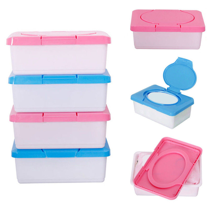 Droog Nat Tissue Papier Doos Plastic Case Real Tissue Case Babydoekjes Servet Druk Pop-Up Thuis tissue Houder Accessoires