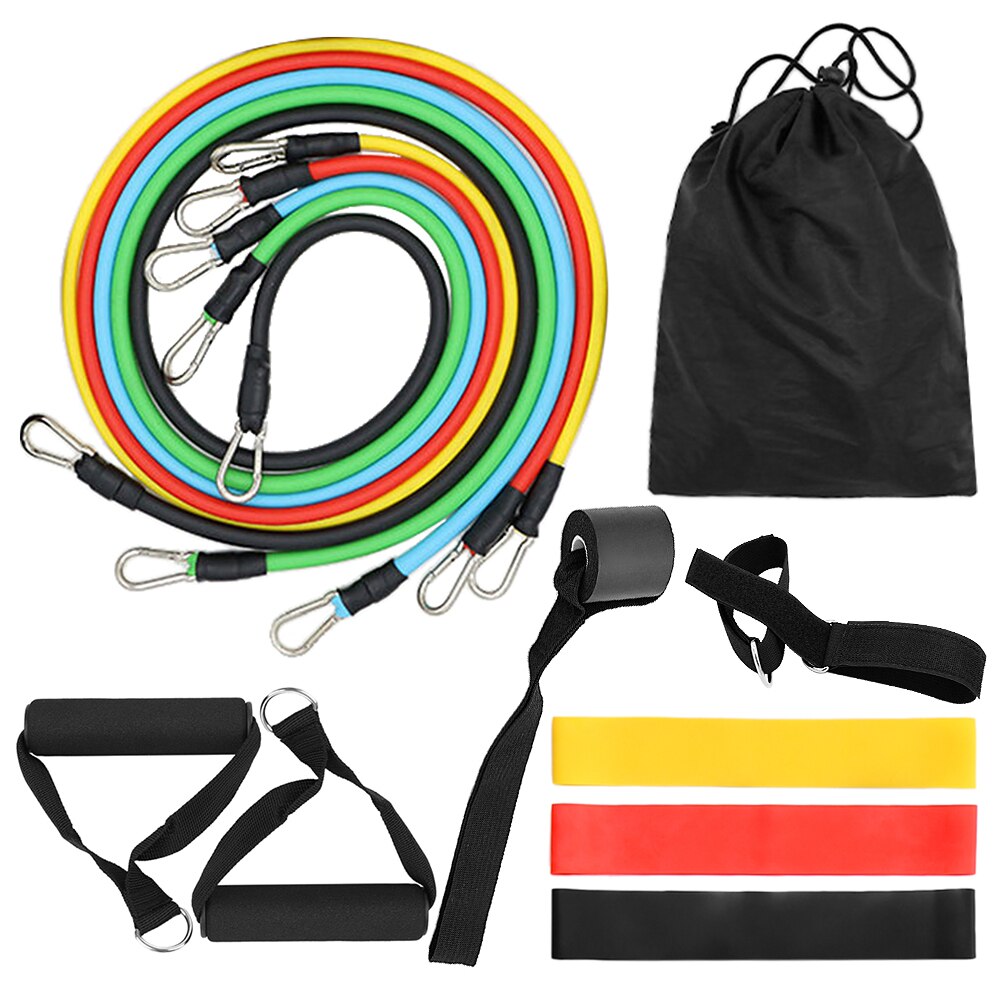 Tomshoo 9 stk modstandsbånd sæt bandas elastikker fitness træningsbånd modstandsbånd fitnessudstyr bandas de resistencia: Type 5