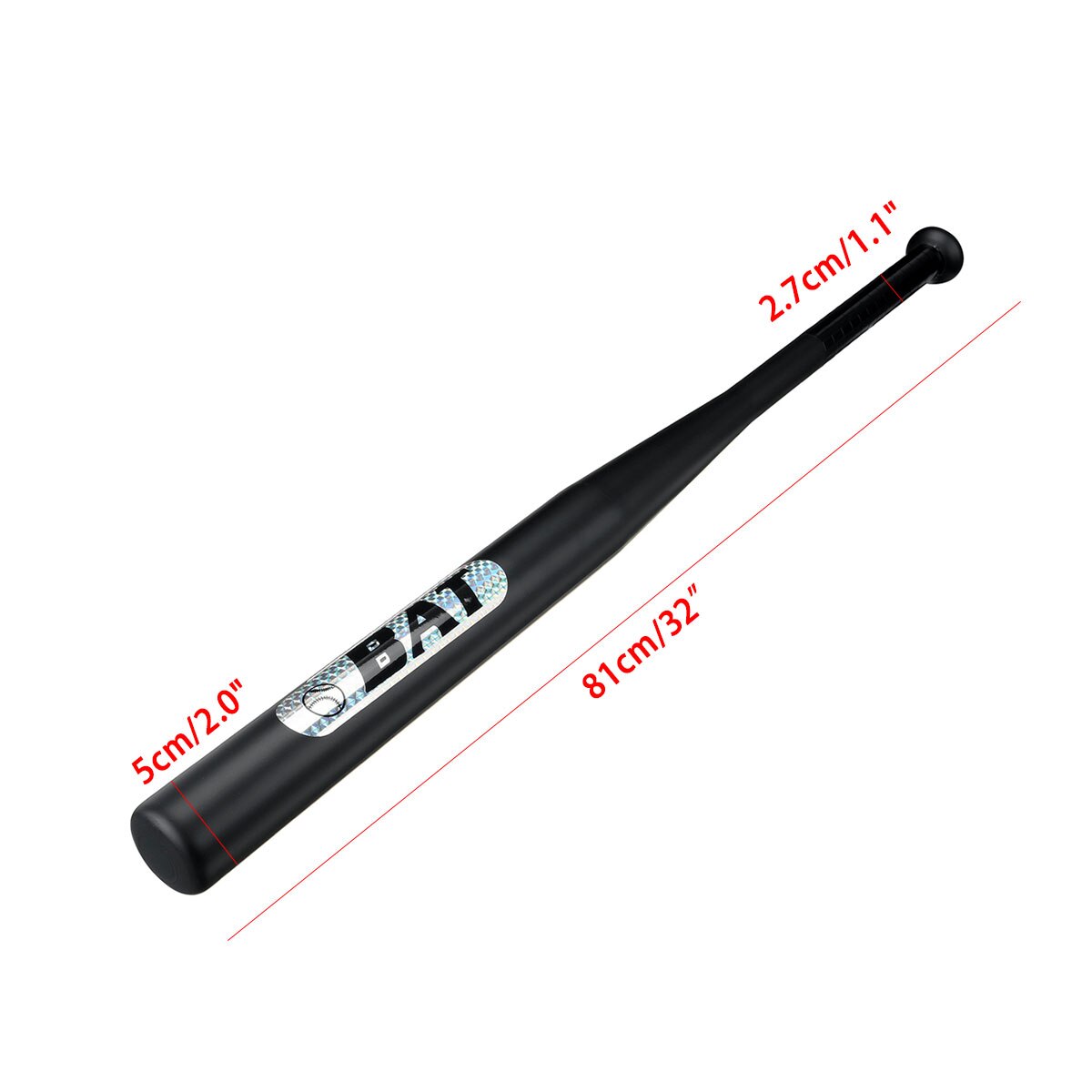 32 ''verdicken Aluminium Legierung Baseball Schläger Schläger Sport Für Unterhaltung Ball Fledermäbenutzen weicher Ball Baseball Schläger draussen Sport